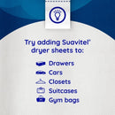 Suavitel Fabric Softener Dryer Sheets - Waterfall Mist, 18 Count