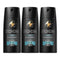 Axe Collision Leather + Cookies Deodorant Body Spray 150ml (Pack of 3)
