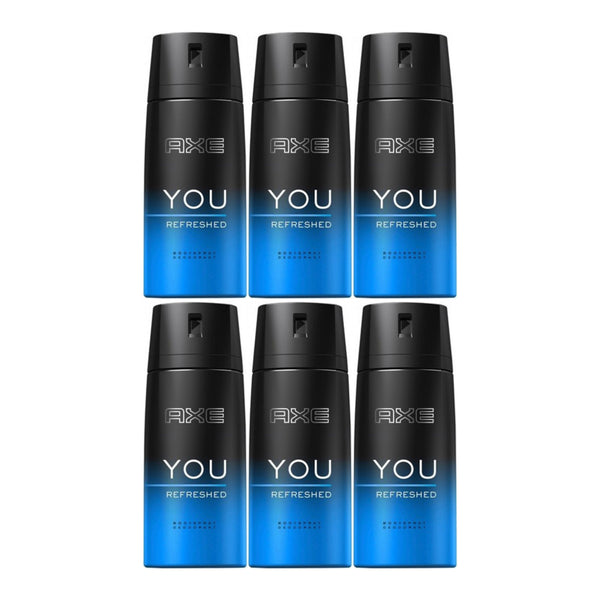 Axe You Refreshed Deodorant & Body Spray, 150ml (Pack of 6)