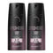 Axe Black Night Deodorant + Body Spray, 150ml (Pack of 2)
