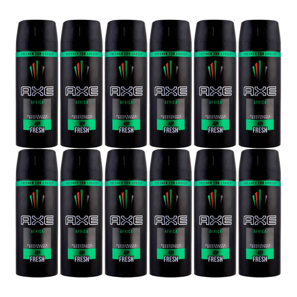 Axe Africa Deodorant + Body Spray, 150ml (Pack of 12)