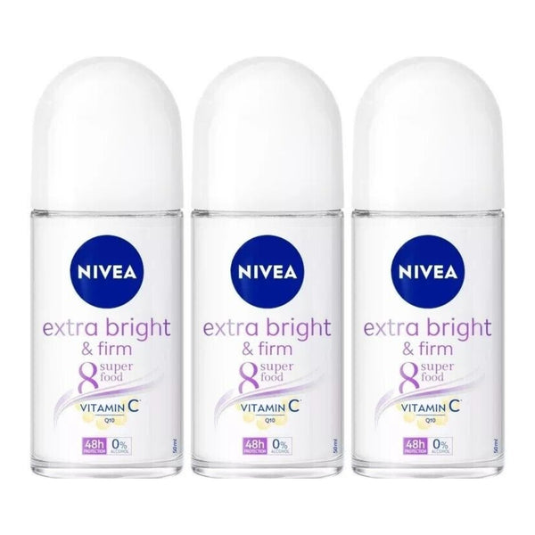 Nivea Extra Bright & Firm Vitamin C Deodorant, 1.7oz (Pack of 3)