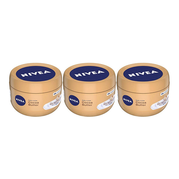 Nivea Body Cream Cocoa Butter With Vitamin E, 250ml (Pack of 3)