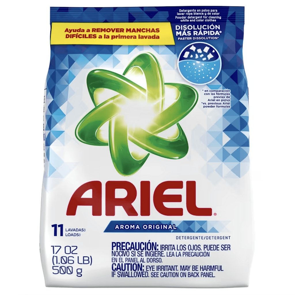 Ariel 2X Power Laundry Detergent Powder Original, 17oz (500g