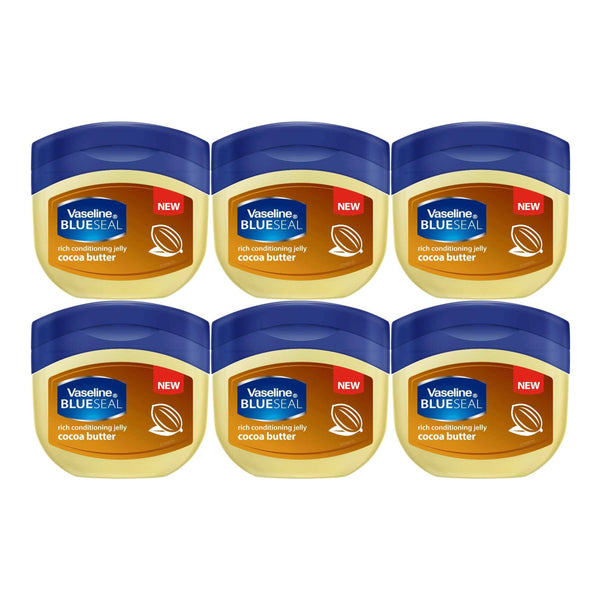 Vaseline Blue Seal Cocoa Butter Petroleum Jelly, 50ml (Pack of 6)