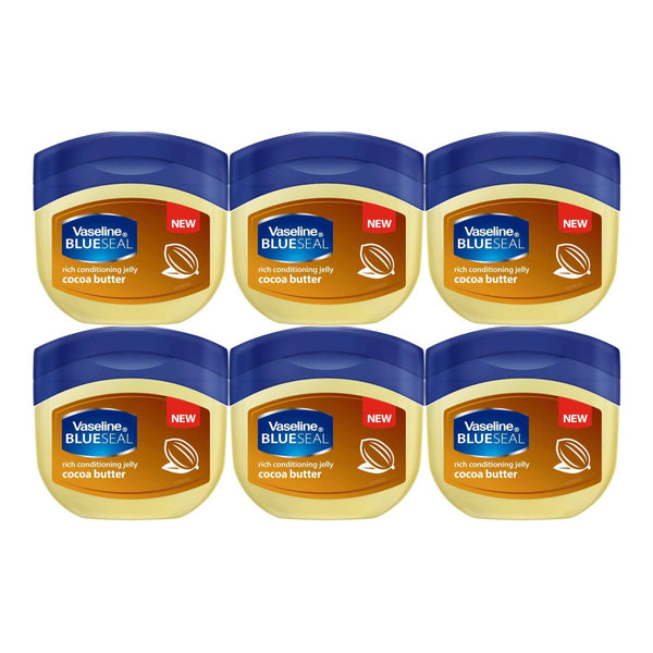 Vaseline Blue Seal Cocoa Butter Petroleum Jelly, 250ml (Pack of 6)