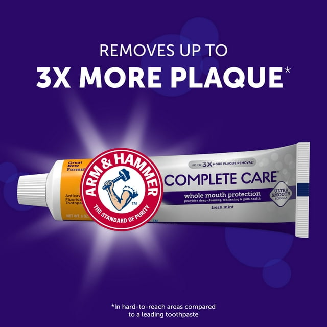 Arm & Hammer Complete Care Whole Mouth Protection Fresh Mint, 6oz. (Pack of 3)