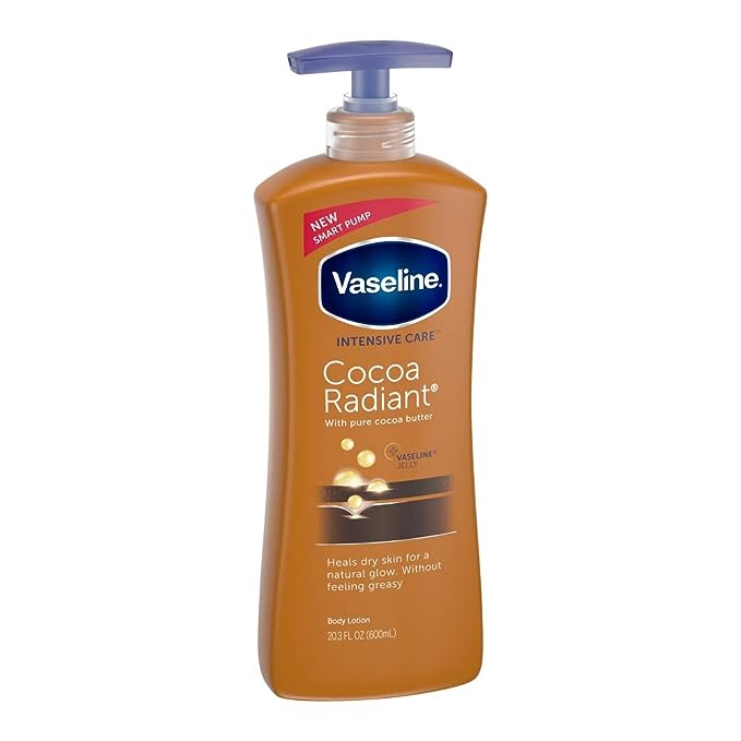 Vaseline Cocoa Radiant w/ Pure Cocoa Butter Lotion, 20.3oz (600ml)
