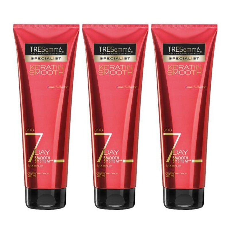 TRESemme Specialist - 7 Day Keratin Smooth System Shampoo, 250ml (Pack of 3)