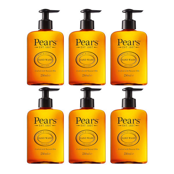 Pears Pure and Gentle Hand Wash with Plant Oils, 250ml (Pack of 6)