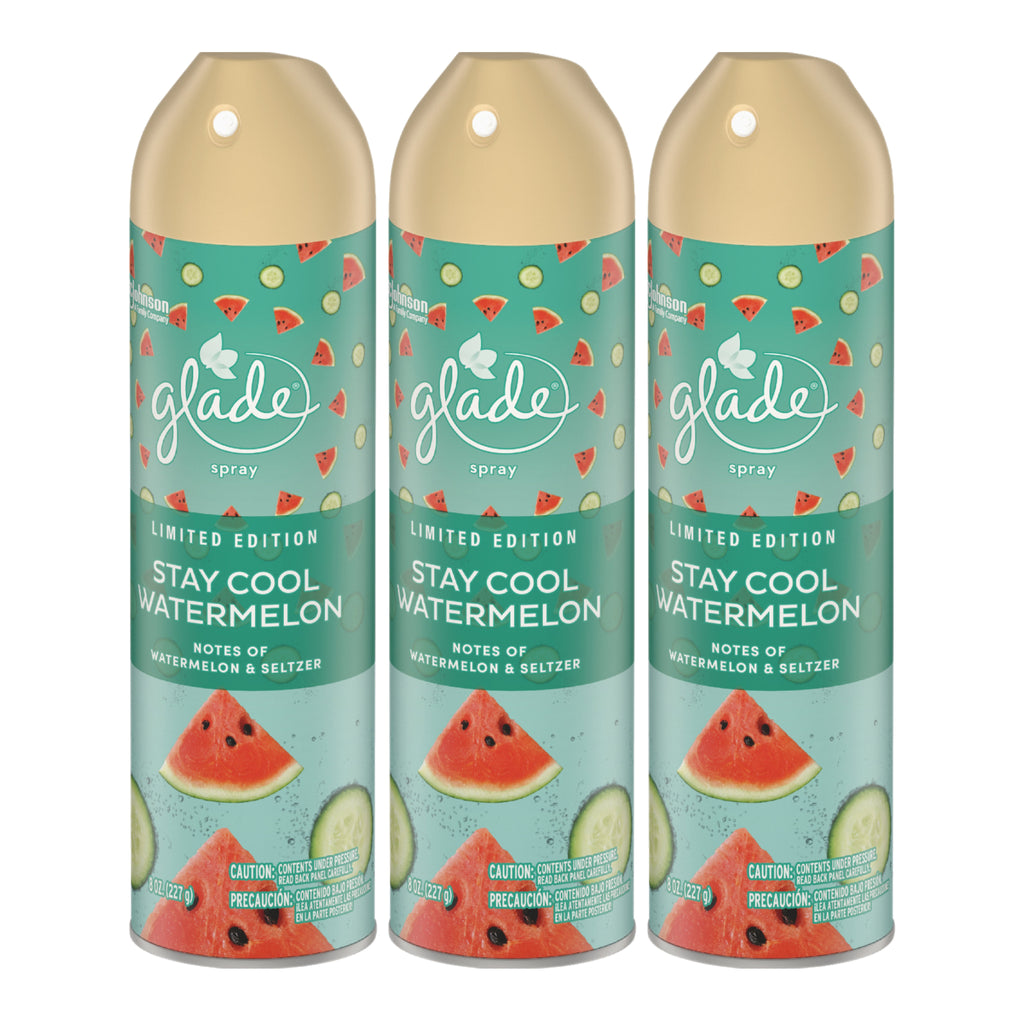 2) Glade Air Freshener Spray Stay Cool Watermelon Limited Edition