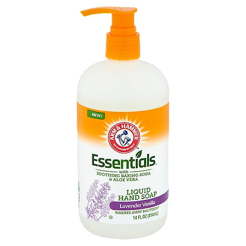 Arm & Hammer Essentials Liquid Hand Soap - Lavender Vanilla, 14oz (Pack of 6)