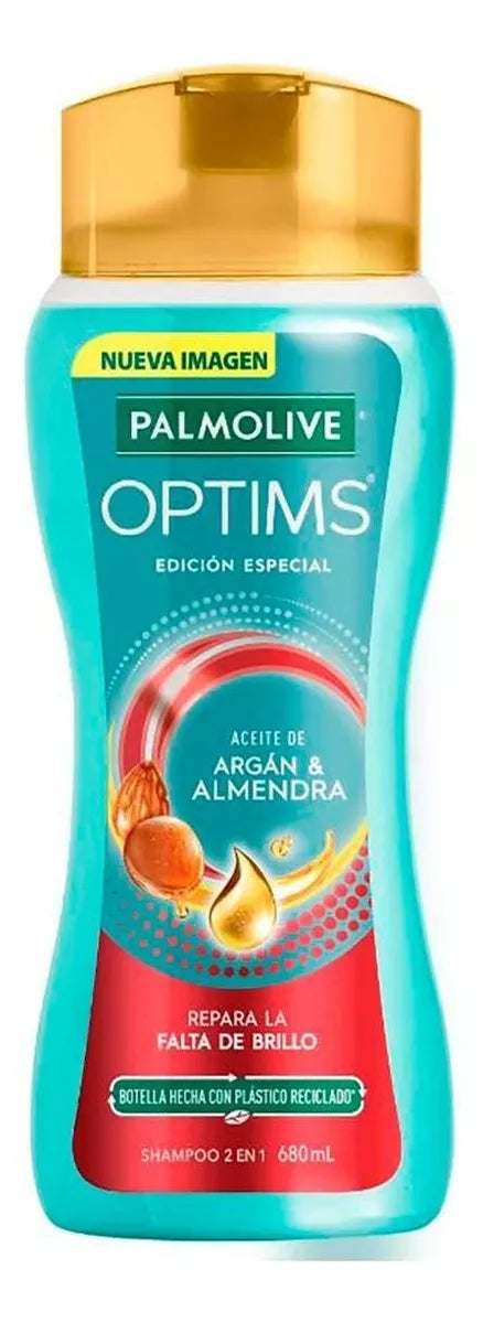 Palmolive Optims Aceite de Camelia 2-in-1 Shampoo, 680ml