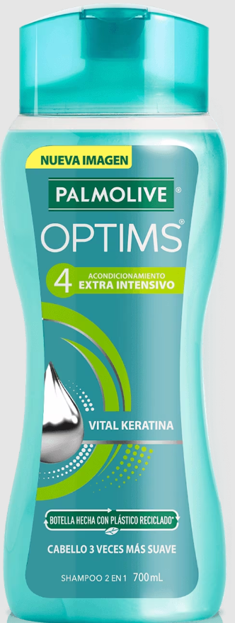 Palmolive Optims 4 Extra Intensivo 2-in-1 Shampoo Keratina, 700ml