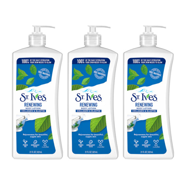 St. Ives Renewing Collagen & Elastin Body Lotion, 21 oz. (Pack of 3)