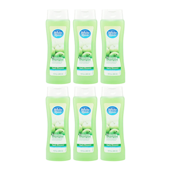 White Rain Apple Blossom Moisturizing Shampoo, 15 fl oz (Pack of 6)