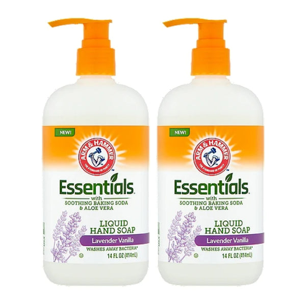 Arm & Hammer Essentials Liquid Hand Soap - Lavender Vanilla, 14oz (Pack of 2)