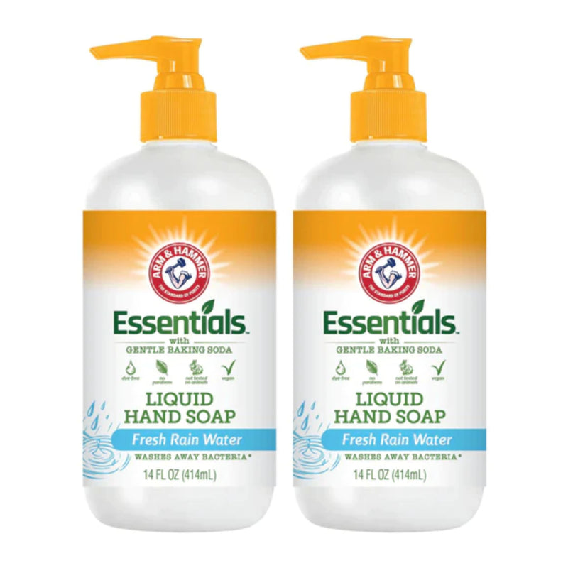 Arm & Hammer Essentials Liquid Hand Soap - Fresh Rain Water, 14oz (Pack of 2)