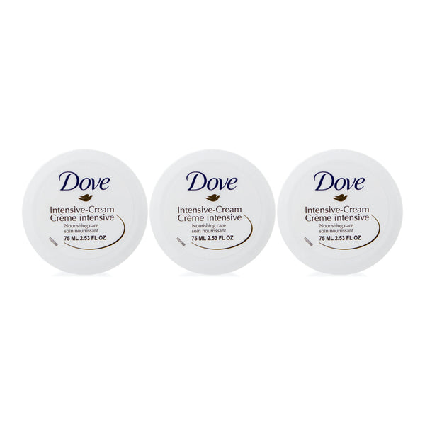 Dove Intensive-Cream Nourishing Care, 75ml (Pack of 3)