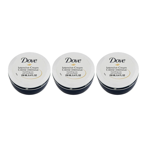Dove Intensive-Cream Nourishing Care, 250ml (Pack of 3)