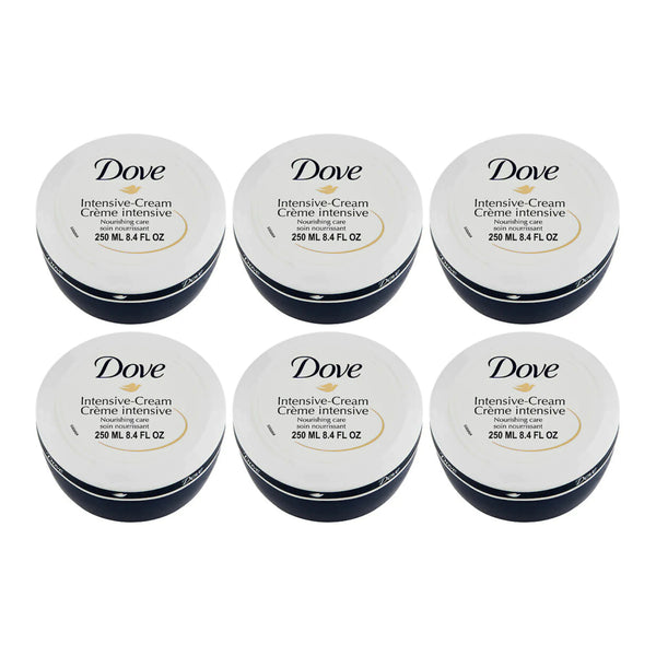 Dove Intensive-Cream Nourishing Care, 250ml (Pack of 6)