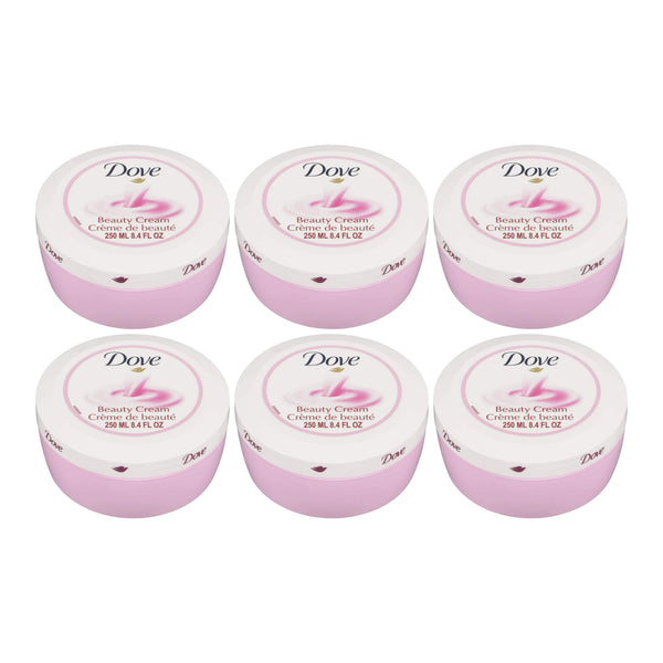 Dove Nourishing Body Care Beauty Cream for Face & Body, 250ml (Pack of 6)
