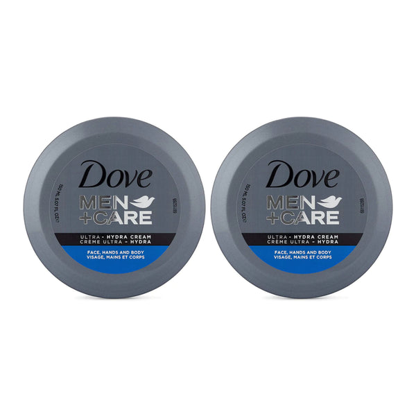 Dove Men+Care Ultra-Hydra Cream (Face, Hands & Body), 150ml (Pack of 2)
