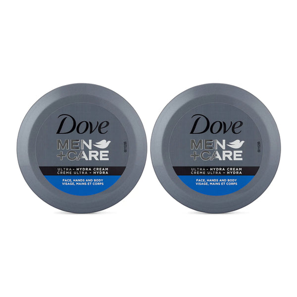 Dove Men+Care Ultra-Hydra Cream (Face, Hands & Body), 250ml (Pack of 2)