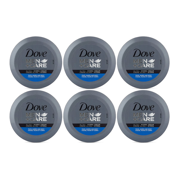 Dove Men+Care Ultra-Hydra Cream (Face, Hands & Body), 250ml (Pack of 6)