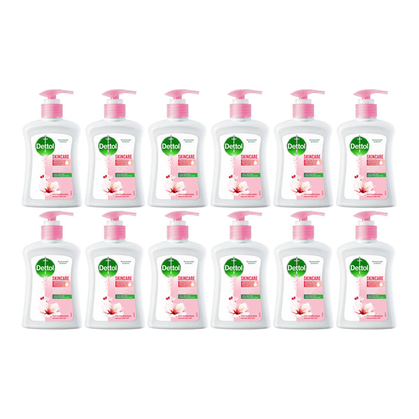 Dettol Skincare Rose & Sakura Blossom Antibacterial Hand Wash, 245g (Pack of 12)