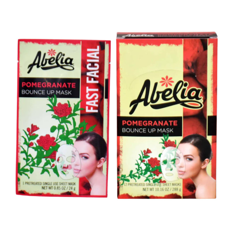 Abelia Pomegranate Bounce Up Mask (Pretreated), 0.85oz (24g) (Pack of 2)