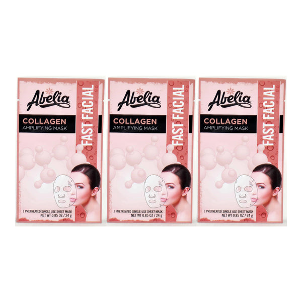 Abelia Collagen Amplifying Mask (Pretreated), 0.85oz (24g) (Pack of 3)