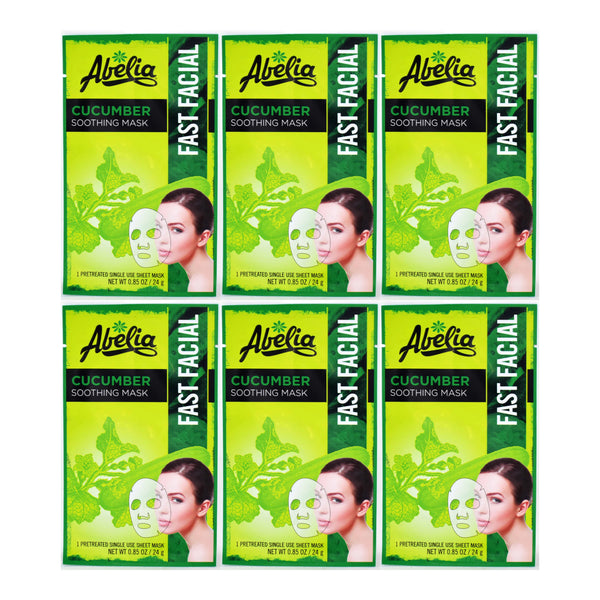 Abelia Cucumber Soothing Mask (Pretreated), 0.85oz (24g) (Pack of 6)