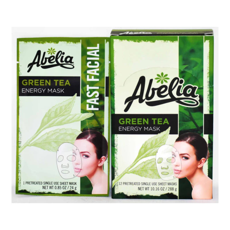 Abelia Green Tea Energy Mask (Pretreated), 0.85oz (24g) (Pack of 3)