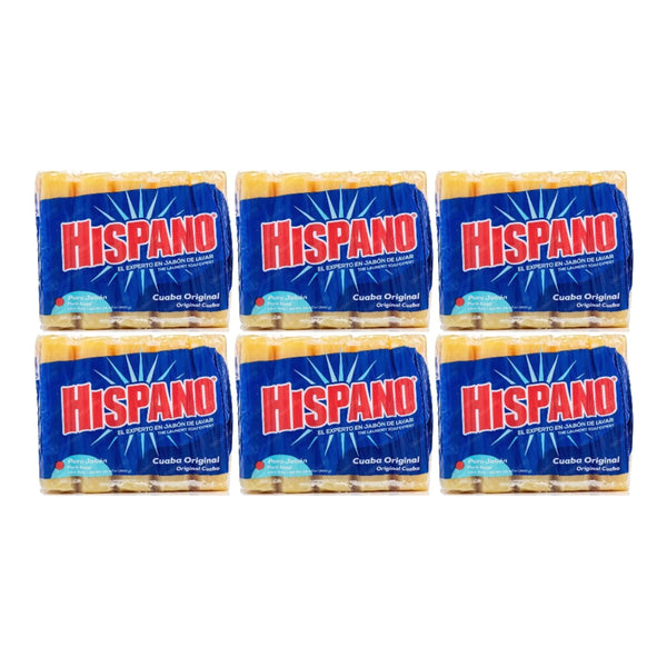 Hispano Jabon Original Cuaba Laundry Soap (5 Pack), 800g (Pack of 6)