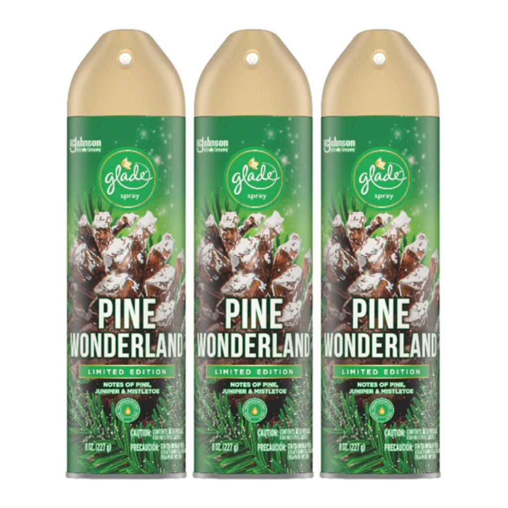 Glade Spray Pine Wonderland Air Freshener, 8 oz (Pack of 3