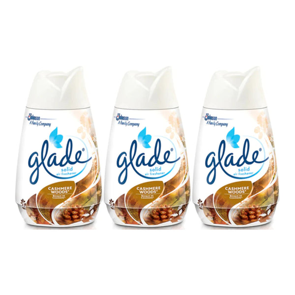 Glade Solid Air Freshener Cashmere Woods, 6 oz (Pack of 3)