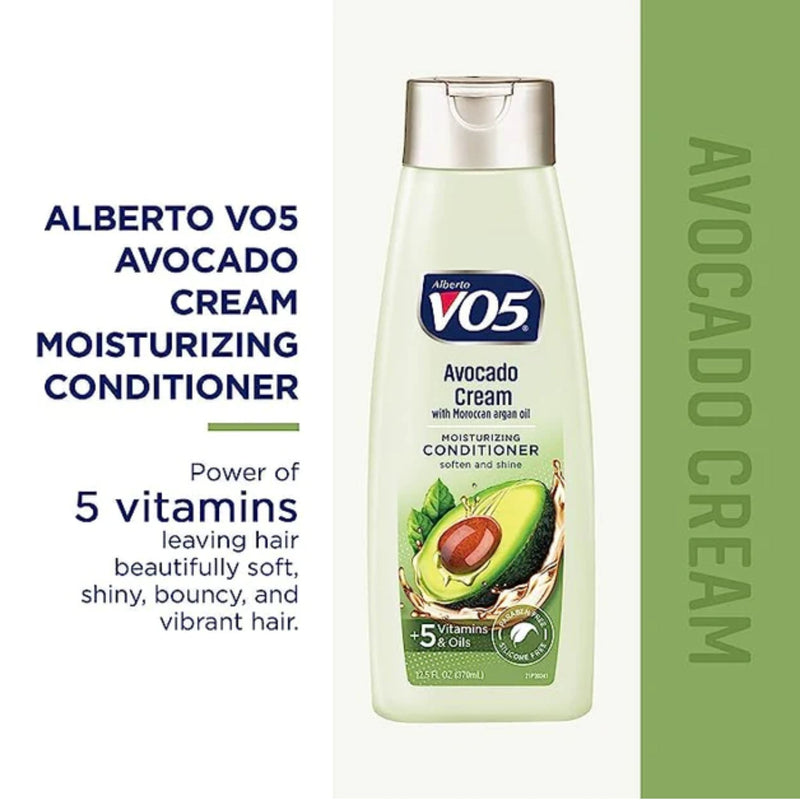 Alberto VO5 Avocado Cream w/ Moroccan Argan Oil Conditioner, 12.5oz (Pack of 2)