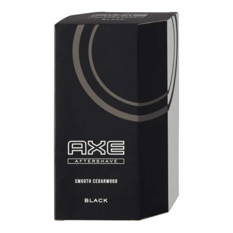 Axe Black Aftershave Smooth Cedarwood, 3.4oz (100ml) (Pack of 12)