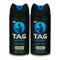 Tag Sport Fearless - Fine Fragrance Body Spray, 3.5oz. (Pack of 2)