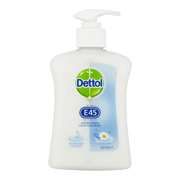 Dettol Antibacterial Liquid Hand Wash with E45 Chamomile, 250ml