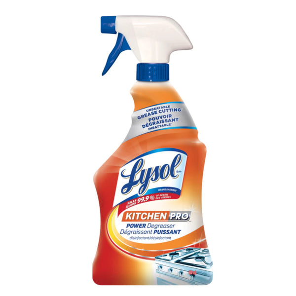 Lysol Kitchen Pro Power Degreaser Disinfectant Cleaner, 22oz 650ml