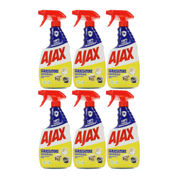 Ajax Sgrassatore Universale (Universal Degreaser) Spray, 20.5oz (Pack of 6)