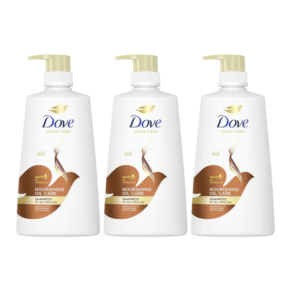 Dove Ultra Care Nourishing Oil Care Shampoo, 23oz (680ml) (Pack of 3)