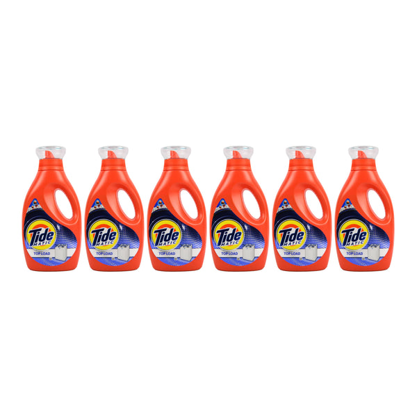 Tide Matic Top Load Liquid Laundry Detergent, 850ml (Pack of 6)