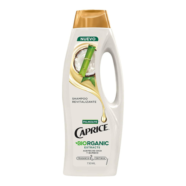Caprice Shampoo Biogranic Extracts Aceites De Coco y Bamboo, 730ml
