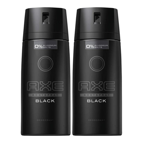 Axe Black Deodorant + Body Spray, 150ml (Pack of 2)