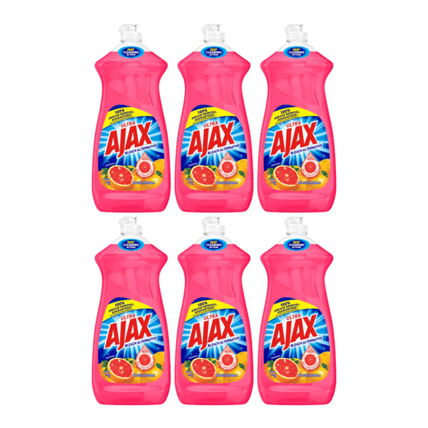 Ajax Ultra Grapefruit (Bleach Alternative) Dish Liquid, 28 oz. (Pack of 6)