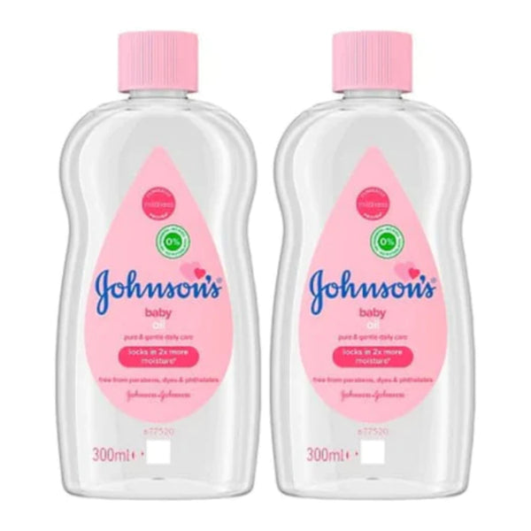 Johnson's Baby Oil, 10.2 oz (300ml) (Pack of 2)