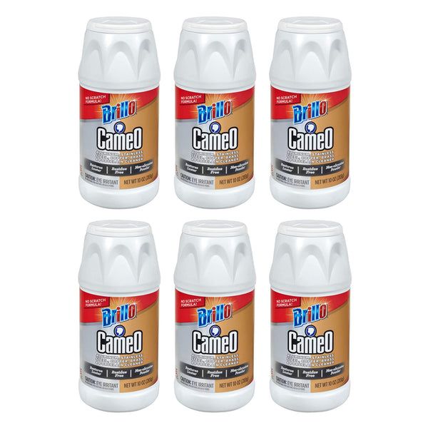 Brillo Cameo Non-Abrasive Aluminum & Stainless Steel Cleaner, 10oz (Pack of 6)